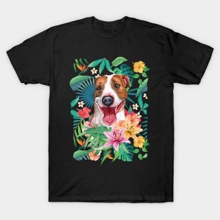 Tropical Red Pit Bull Pitbull 3 T-Shirt